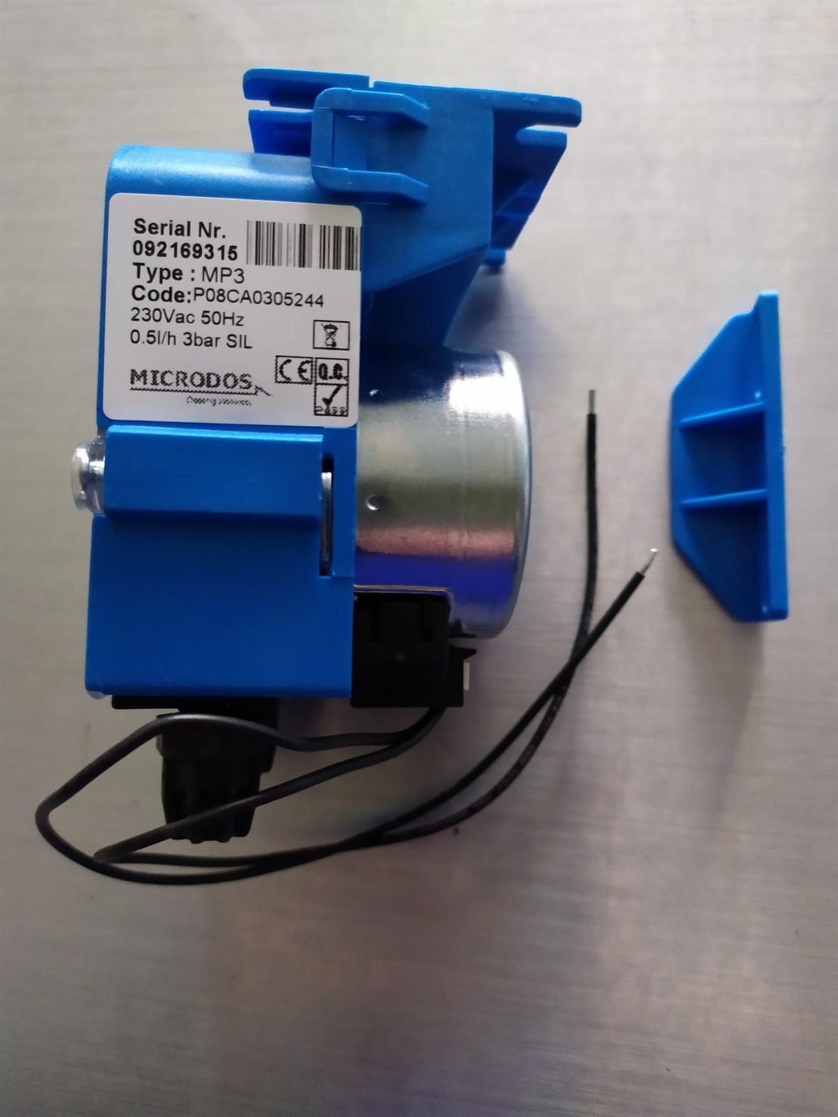 BOMBA PERISTALTICA, DOSIFICADOR ABRILLANTADOR LAVAVAJILLAS, SIN REGULACIÓN, 0,5 L/H,  230 V, AC, tubo ø 4x6mm, 361097 - Imagen 1