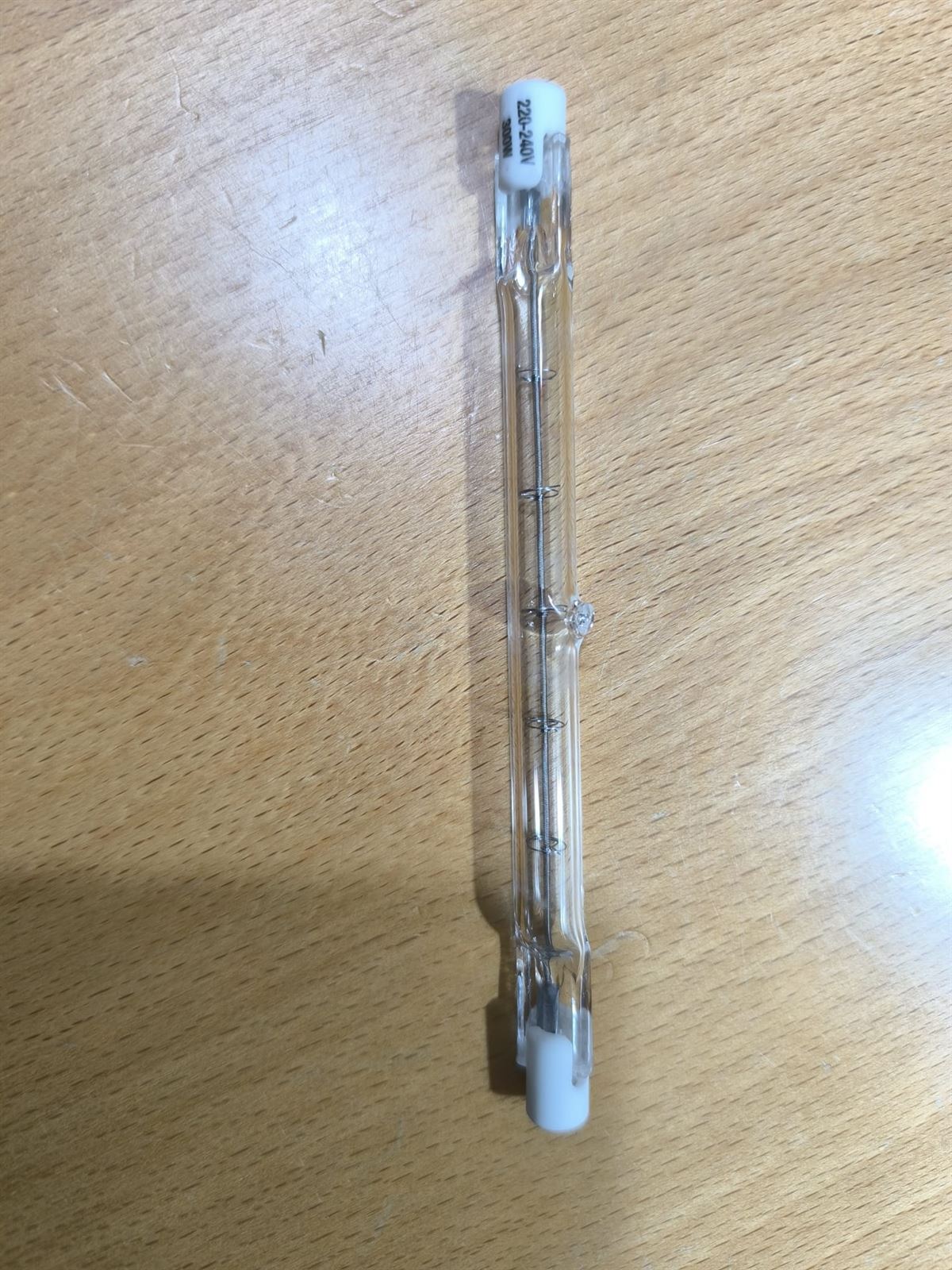 BOMBILLA HALOGENA LINEAL, LAMPARA HALOGENA LINEAL, LARGO118MM, 300W, 220V, 45883 - Imagen 1