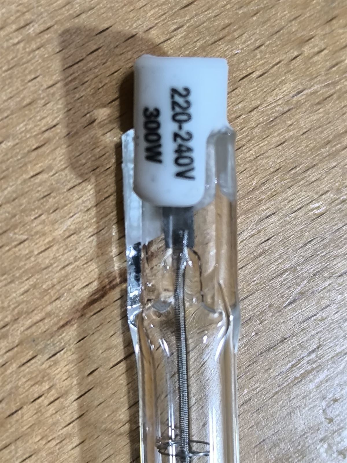 BOMBILLA HALOGENA LINEAL, LAMPARA HALOGENA LINEAL, LARGO118MM, 300W, 220V, 45883 - Imagen 2