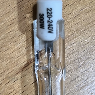 BOMBILLA HALOGENA LINEAL, LAMPARA HALOGENA LINEAL, LARGO118MM, 300W, 220V, 45883 - Imagen 2