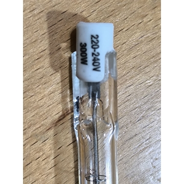 BOMBILLA HALOGENA LINEAL, LAMPARA HALOGENA LINEAL, LARGO118MM, 300W, 220V, 45883 - Imagen 2