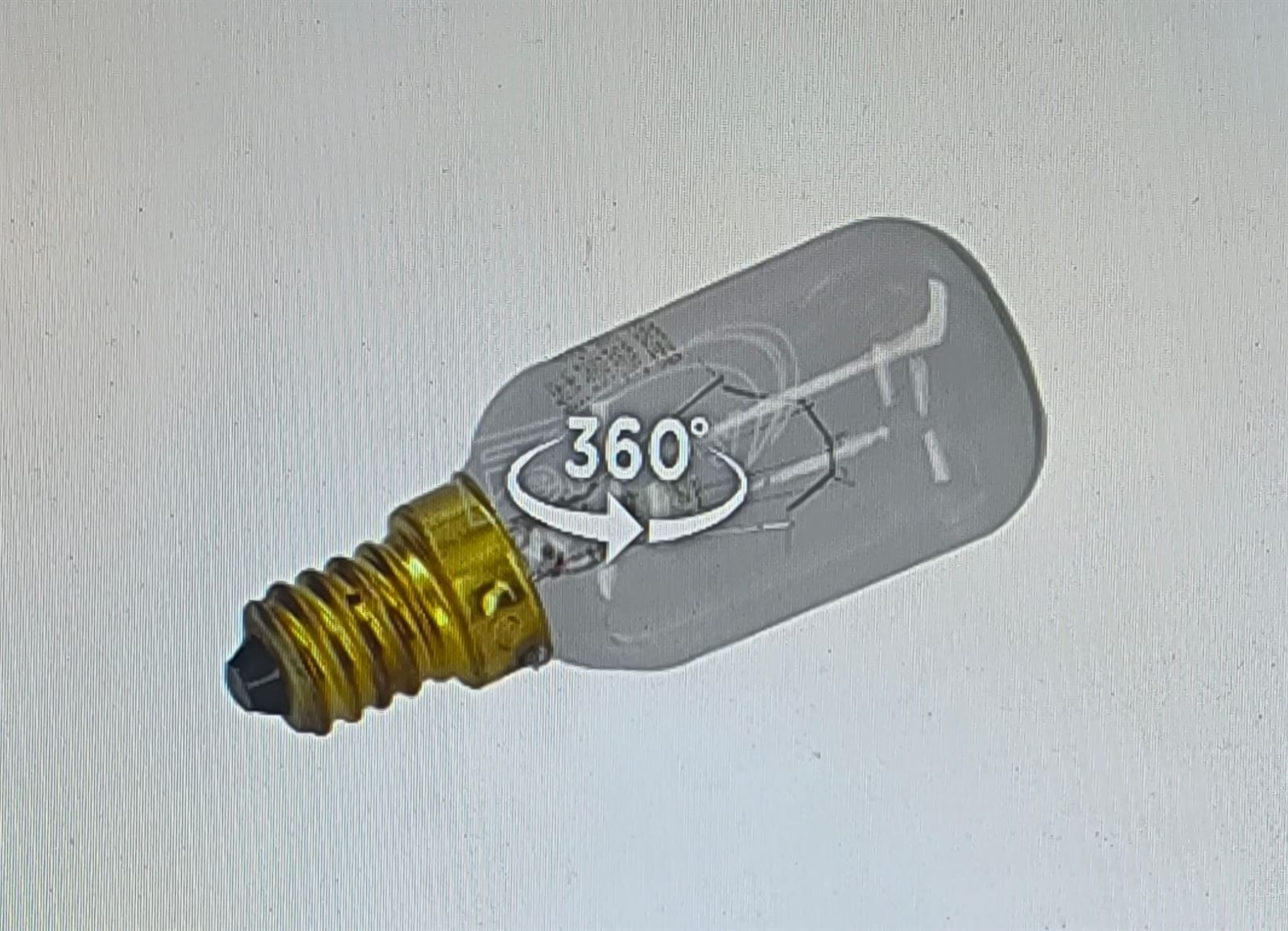 BOMBILLA HORNO ELECTROLUX, AEG, E14, 40W, 220V, 3871284075 - Imagen 1