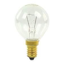 BOMBILLA HORNO, LAMPARA HORNO, 40W, 240V, E14, ESFERA DIAMETRO 45MM, 50279890003, 063019001 - Imagen 1