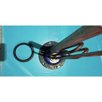 BRIDA TERMO THERMOR, BRIDA+ANODO+RESISTENCIA+JUNTA, DIAMETRO 158MM, DISTANCIA AGUJEROS 65/70/75MM, LARGO ALOJAMIENTO TERMOSTATO 350MM, 2000W, 220V, 030238 - Imagen 1