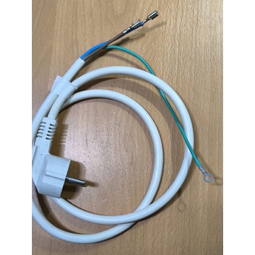 CABLE ALIMENTACION HORNO, LAVADORA, LAVAVAJILLAS, 16A, 250V, 3 HILOS COBRE 2,5MM, LARGO 950 MM, TERMINALES FASTON, 1250003109 - Imagen 1