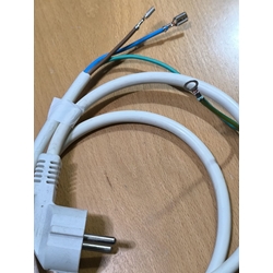 CABLE ALIMENTACION HORNO, LAVADORA, LAVAVAJILLAS, 16A, 250V, 3 HILOS COBRE 2,5MM, LARGO 950 MM, TERMINALES FASTON, 1250003109 - Imagen 2