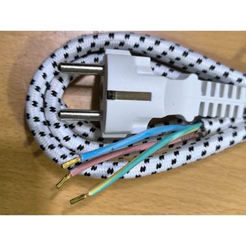 CABLE ALIMENTACION PLANCHA DE ROPA, 250V, FLEXIBLE, CABLE SILICONA COBRE, 3 HILOS, LARGO 2 MS 49DM036 - Imagen 2