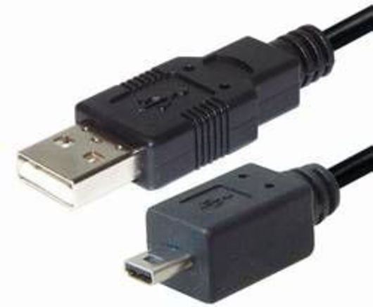 CABLE CONEXIÓN USB TIPO A MACHO A MINI USB 8 PIN MACHO E-C158GM - Imagen 1