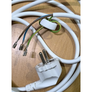 CABLE ENTRADA CORRIENTE FRIGORIFICO, CON BOBINA PARA ELIMINAR FRECUENCIAS/INTERFERENCIAS, LARGO 2600MM, 3 HILOS COBRE, MANGUERA FLEXIBLE, 2084561022 - Imagen 2