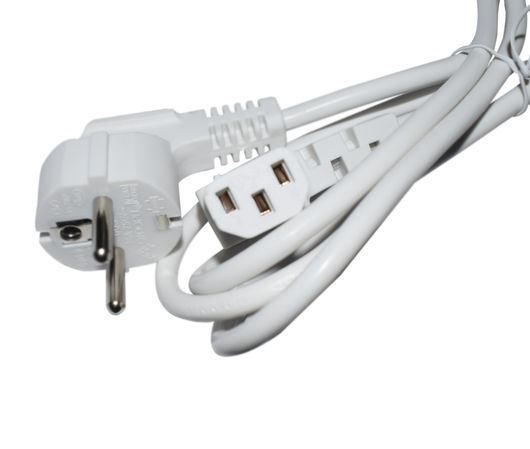 CABLE SCHUKO MACHO ACODADO - IEC320 C13 ACODADO E-N5-2WW - Imagen 1