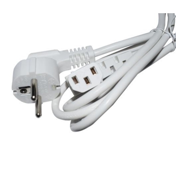 CABLE SCHUKO MACHO ACODADO - IEC320 C13 ACODADO E-N5-2WW - Imagen 1