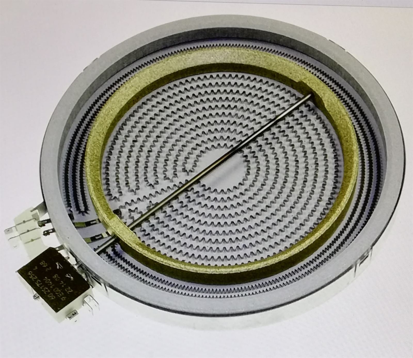 CALEFACTOR CINTA VITROCERAMICA BOSCH, BALAY, FUEGO DOBLE VITROCERAMICA BOSCH, 2400/1500W, 230V, 230/180 MM, RECAMBIO ORIGINAL, 00494747 - Imagen 1