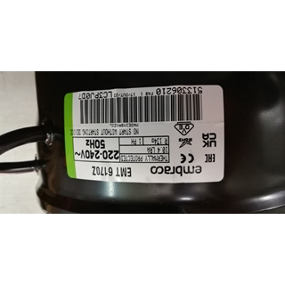 COMPRESOR FRIGORIFICO ALTA PRESION R134, 1/3 CV, 220V, EMBRACO, EMT6170Z - Imagen 1