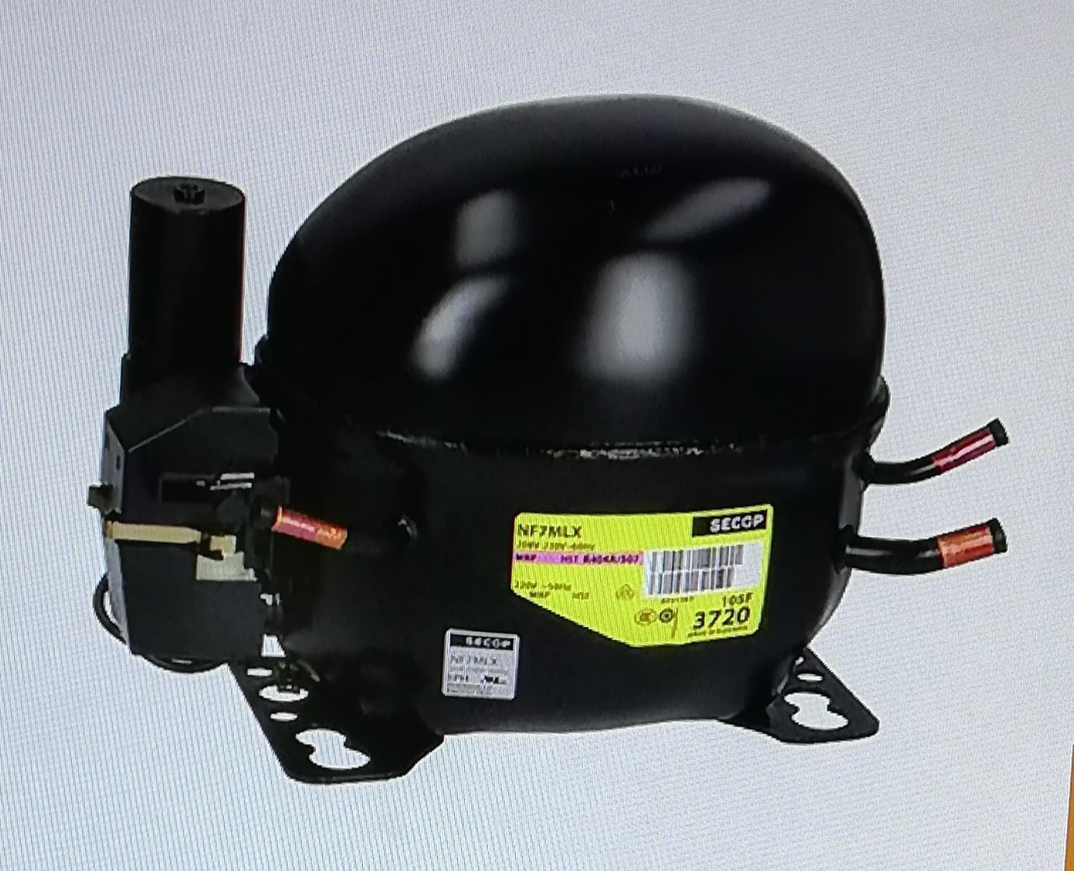 COMPRESOR FRIGORIFICO, GAS R-404, R-407, 1/4 CV, 220V, media/alta presion, LF3070361 - Imagen 1