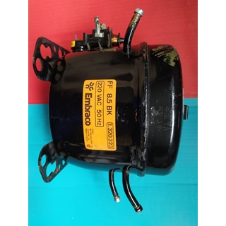 COMPRESOR FRIGORÍFICO GAS R12, 1/4 CV, 220V, 3 BOCAS, EMBRACO,    FF8.5BK - Imagen 1