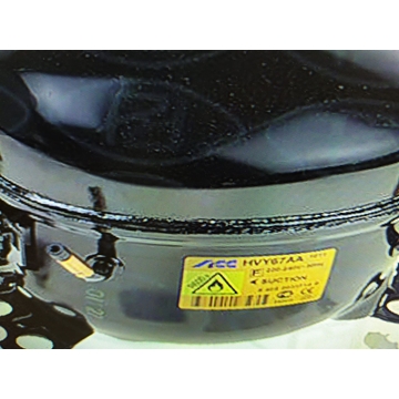 COMPRESOR FRIGORÍFICO GAS R600 1/8 CV,  3 BOCAS, BAJA PRESION,  30AS6008 - Imagen 1