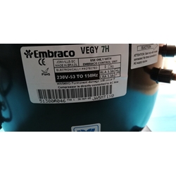 COMPRESOR FRIGORIFICO INVERTER ELECTROLUX, AEG, ZANUSSI, CON ARRANCADOR, R134, 1/3 CV, EMBRACO, 220v, 150Hz, 53039183099 - Imagen 2