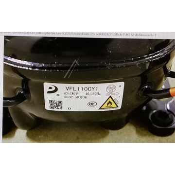 COMPRESOR FRIGORIFICO INVERTER HISENSE, CON ARRANCADOR, R600, 40/150Hz, 65/180V, VFL110CY1 - Imagen 2