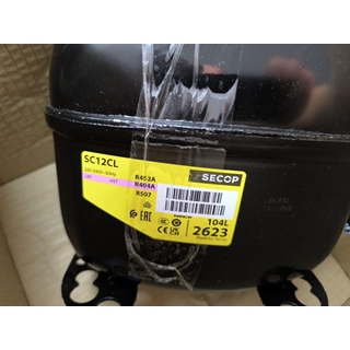 COMPRESOR FRIGORIFICO R404, R452, R507A, PRESION ALTA, 3/8 CV, 220V, CON ARRANCADOR,  SC12CL - Imagen 1