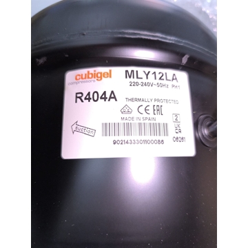 COMPRESOR FRIGORIFICO, R404A, R507, ALTA PRESION, 3/8 CV, 220V, 582 W,  MLY12LAA - Imagen 1