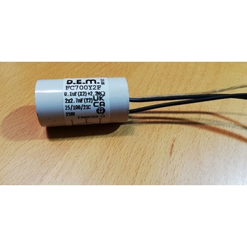 CONDENSADOR ANTIPARASITARIO PEQUEÑO TAMAÑO, 0,1 microfarios(x2)+2.2M, 2X0,0027MICROFARADIOS, 1650000000 - Imagen 2