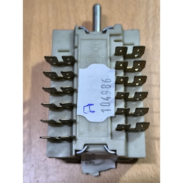 CONMUTADOR HORNO INDESIT, 6 LEVAS, 4 POSICIONES, 2 POLOS, 16 A, EJE 6/4/26 MM, 104986 - Imagen 2