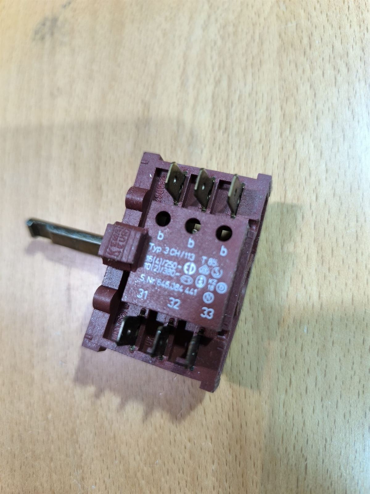 CONMUTADOR INTERRUPTOR POSICIONES, ROTATORIO, 5 POSICIONES, 8996464030569 - Imagen 2