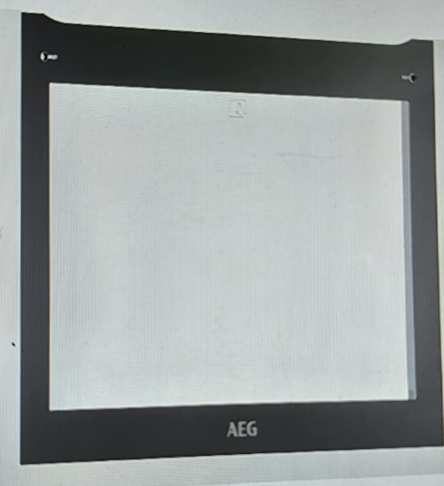 CRISTAL FRONTAL PUERTA HORNO AEG, RECAMBIO ORIGINAL,  594x470mm, 944188136, 140037378027 - Imagen 1