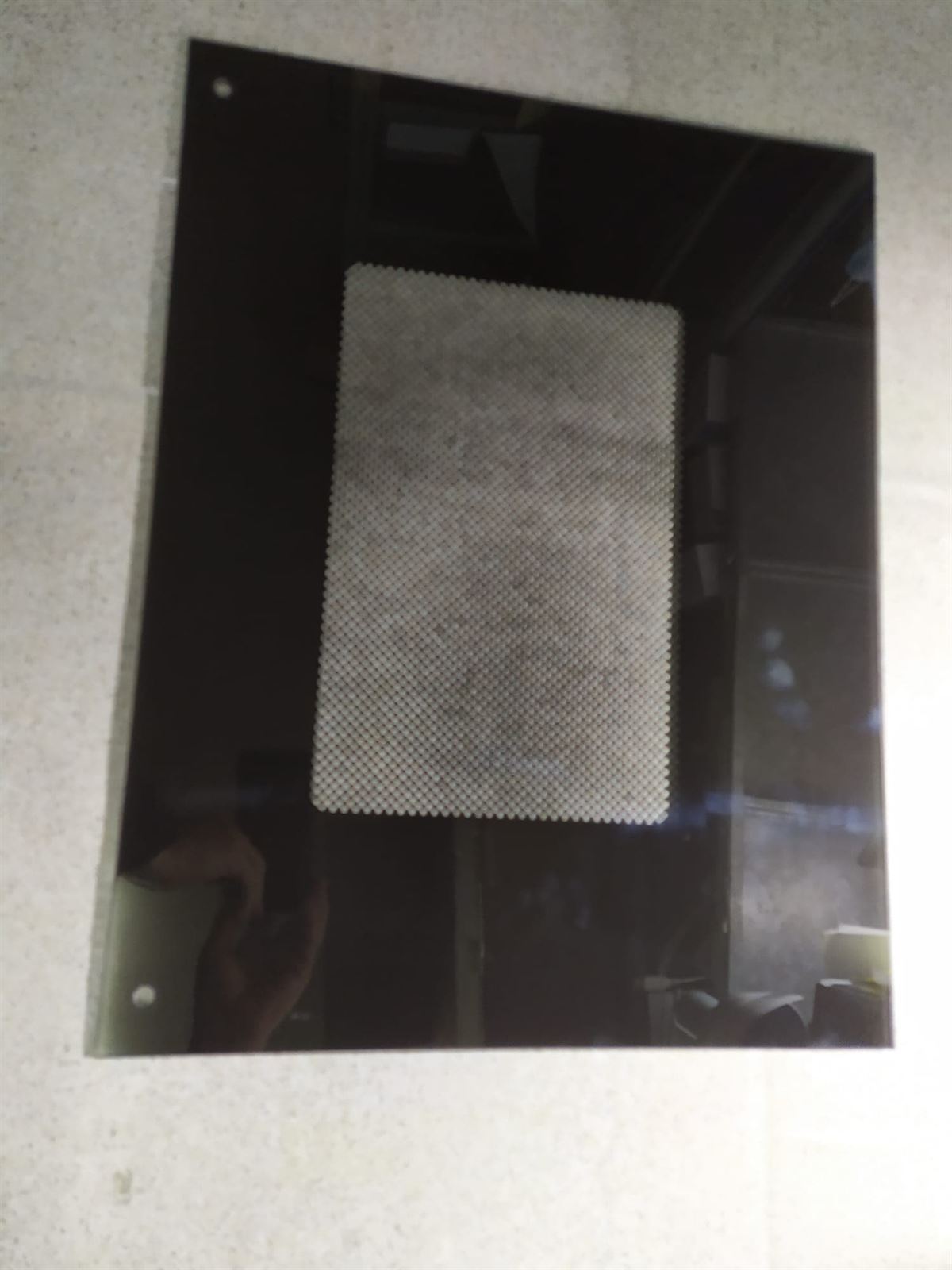 CRISTAL PUERTA HORNO EXTERIOR, 535X415MM, DISTANCIA TALADROS SUJECCION 480MM, GROSOR 5MM,    A 386106 - Imagen 1