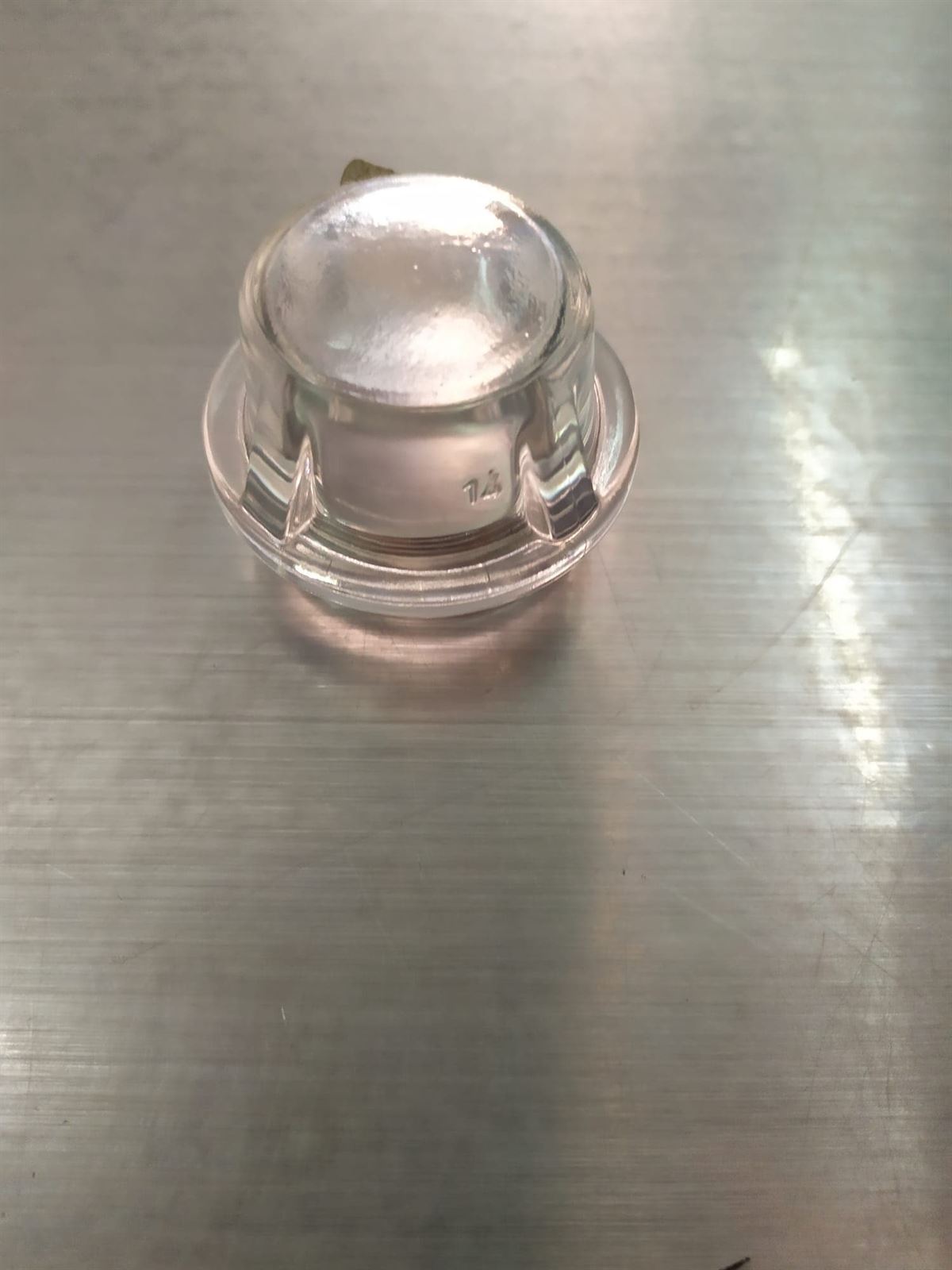 CRISTAL REDONDO CON ROSCA LUZ HORNO ELECTROLUX, AEG, ZANUSSI, RECAMBIO ORIGINAL, ROSCA 44MM, DIAMETRO 54MM, FONDO 41MM,    3879376907 - Imagen 1