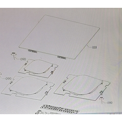 CRISTAL VITROCERAMICA 3 FUEGOS AEG, INDUCCION, NEGRO, IKB6330SFB, 590X520MM, RECAMBIO ORIGINAL, 3058135983 - Imagen 1