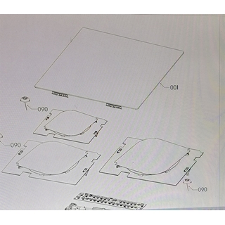 CRISTAL VITROCERAMICA 3 FUEGOS AEG, INDUCCION, NEGRO, IKB6330SFB, 590X520MM, RECAMBIO ORIGINAL, 3058135983 - Imagen 1