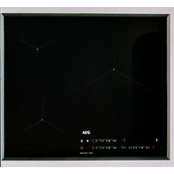 CRISTAL VITROCERAMICA 3 FUEGOS AEG, INDUCCION, NEGRO, IKB63435FB, 590X520M, RECAMBIO ORIGINAL,  5551127375 - Imagen 2