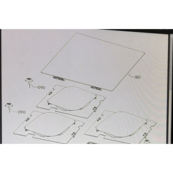 CRISTAL VITROCERAMICA 3 FUEGOS ELECTROLUX, AEG, INDUCCION, NEGRO, EIS62341 PL9, 590X520M, 5551131138 - Imagen 2