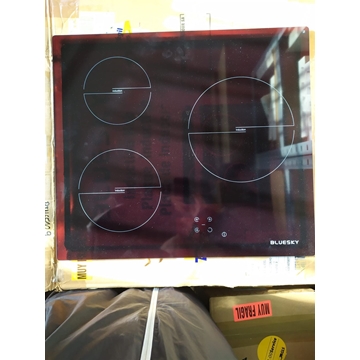 CRISTAL VITROCERAMICA 3 FUEGOS, INDUCCION, BLUESKI, BIH6510, 590X520 MM,  303203300870 - Imagen 1