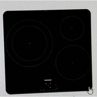 CRISTAL VITROCERAMICA 3 FUEGOS SIEMENS, BOSCH, EH651BJB1E, PLANO DE COCCION NEGRO, RECAMBIO ORIGINAL,  00775148 - Imagen 1