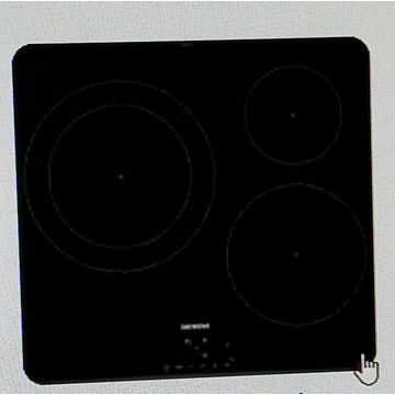 CRISTAL VITROCERAMICA 3 FUEGOS SIEMENS, BOSCH, EH651BJB1E, PLANO DE COCCION NEGRO, RECAMBIO ORIGINAL,  00775148 - Imagen 1