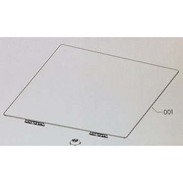 CRISTAL VITROCERAMICA 4 FUEGOS AEG, INDUCCION, IKE74451FB NC4, 710X520MM, RECAMBIO ORIGINAL, 5551127839 - Imagen 1