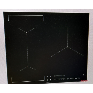CRISTAL VITROCERAMICA AEG, INDUCCION 3 FUEGOS, pnc 949597191, 590X520MM, RECAMBIO ORIGINAL, 5551128324 - Imagen 1