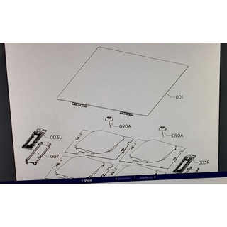 CRISTAL VITROCERAMICA AEG, INDUCCION 4 FUEGOS, IKE74451FB NC4, 710X520MM, RECAMBIO ORIGINAL, 5551127839 - Imagen 1
