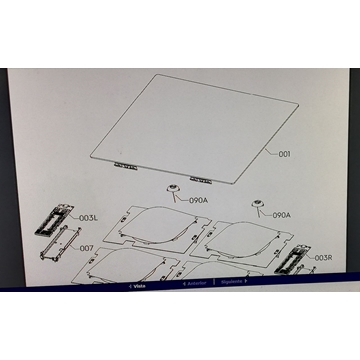 CRISTAL VITROCERAMICA AEG, INDUCCION 4 FUEGOS, IKE74451FB NC4, 710X520MM, RECAMBIO ORIGINAL, 5551127839 - Imagen 1