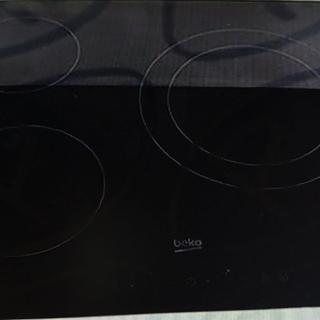 CRISTAL VITROCERAMICA BEKO, BBSE12120XD, RECAMBIO ORIGINAL, 590X520MM, NEGRO, C00893474 - Imagen 1