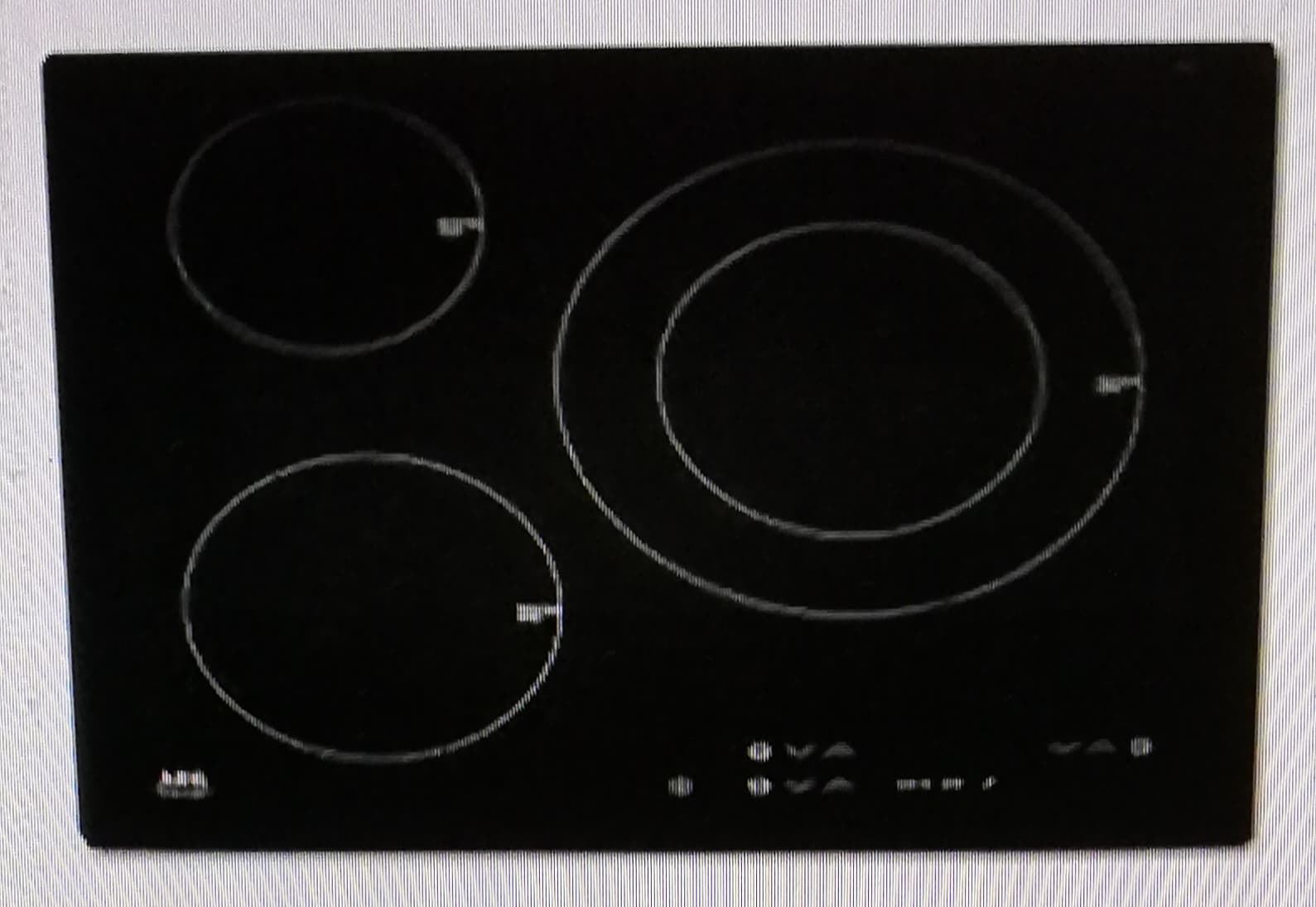 CRISTAL VITROCERAMICA INDUCCION 3 FUEGOS, AEG, ELECTROLUX, RECAMBIO ORIGINAL, 620X520 MM, 68101KF-AN 97O,   3872432210 - Imagen 1