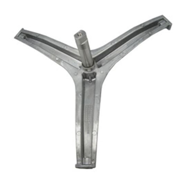 CRUCETA EJE LAVADORA FAGOR, 32x25MM, ALTO117MM, BRAZO 230MM, M8, POLEA 24X17MM,LC8C006B0, AS0012879 - Imagen 1