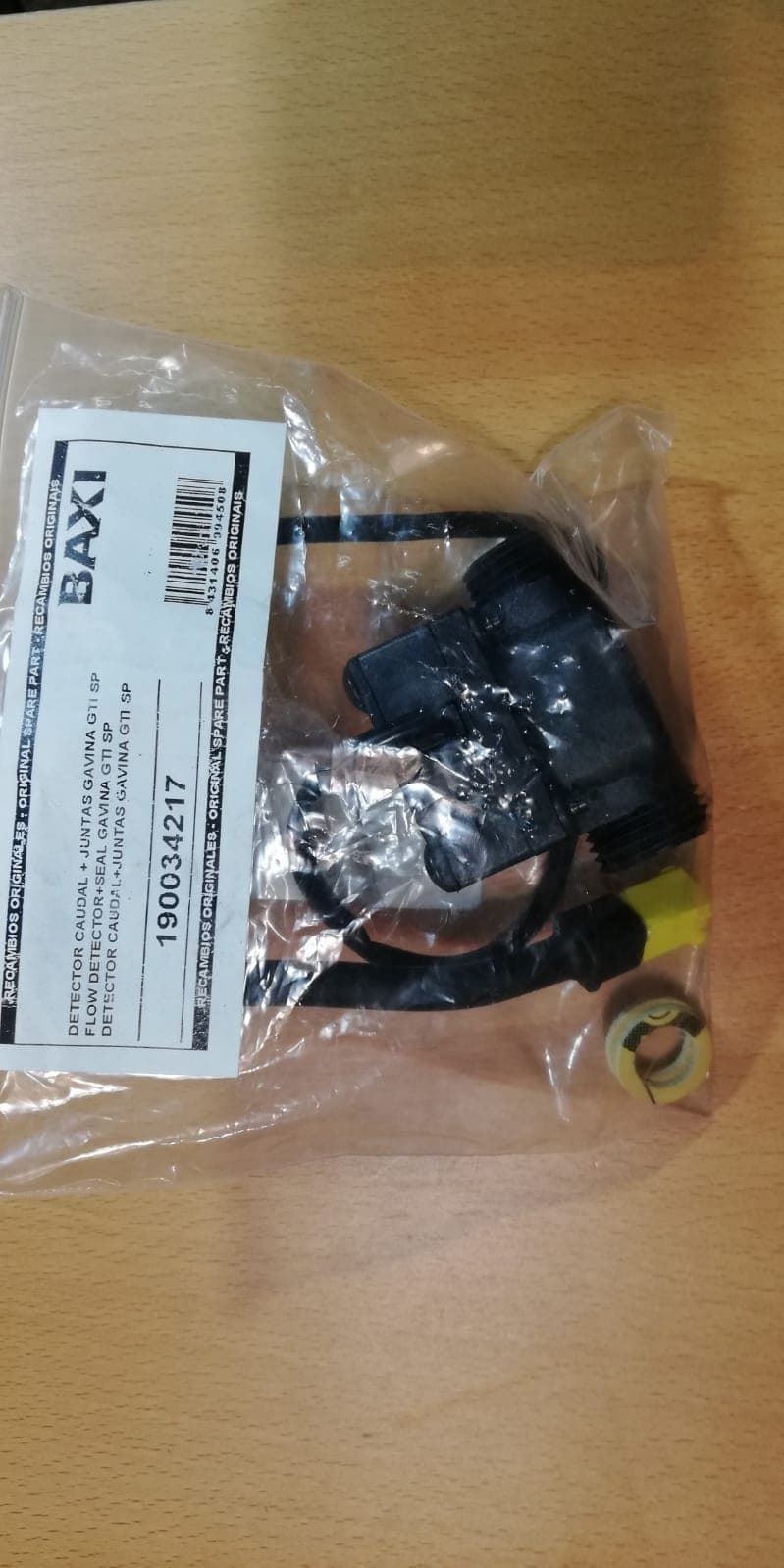 DETECTOR DE CAUDAL CALDERA ROCA, BAXI, 190034217, 366930003 - Imagen 3