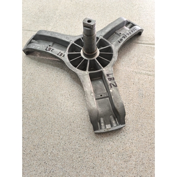 EJE CESTO LAVADORA AEG, CRUCETA, ALTO 101MM, CASQUILLO 44MM, EJE 35/30MM, POLEA19/30MM, BRAZO220MM, TORNILLO POLEA M10, TORNILLOS BRAZO M8, 8583484165706 - Imagen 1