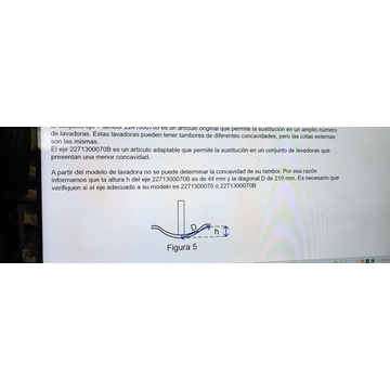 EJE CESTO LAVADORA BOSCH, BALAY, WAE24472FF, 00773699C, 2271300070 - Imagen 2