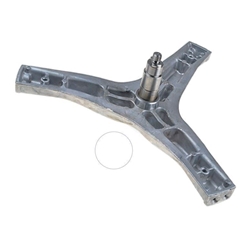 Eje cesto lavadora Fagor 1400rpm, 9 kg, diametro 30/35mm, casquillo 47/15mm, polea 17/27mm,  AS0033342, 2271910125 - Imagen 1