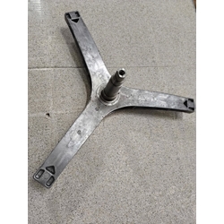 EJE CESTO LAVADORA TEKA, RECAMBIO ORIGINAL, 240MM, EJE 104/30/25MM, CASQUILLO 37/16MM, ROSCA M10, POLEA 20/16MM,  81874051 - Imagen 1