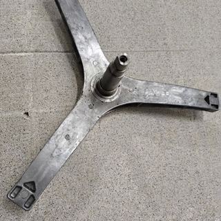 EJE CESTO LAVADORA TEKA, RECAMBIO ORIGINAL, 240MM, EJE 104/30/25MM, CASQUILLO 37/16MM, ROSCA M10, POLEA 20/16MM,  81874051 - Imagen 1